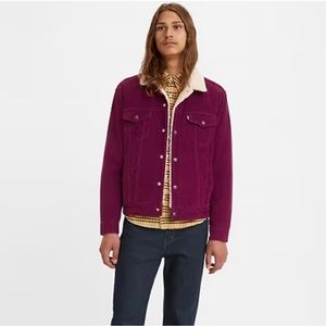 Levi’s corduroy trucker jacket Sherpa lined